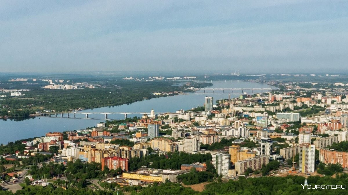 Город Пермь с высоты