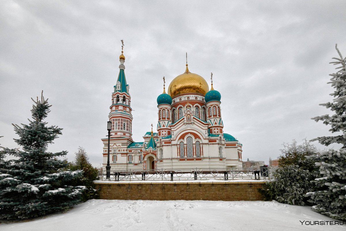 Успенский собор Омск зима