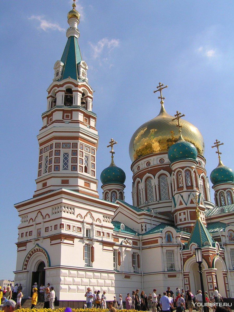 Успенский собор Омск зимой
