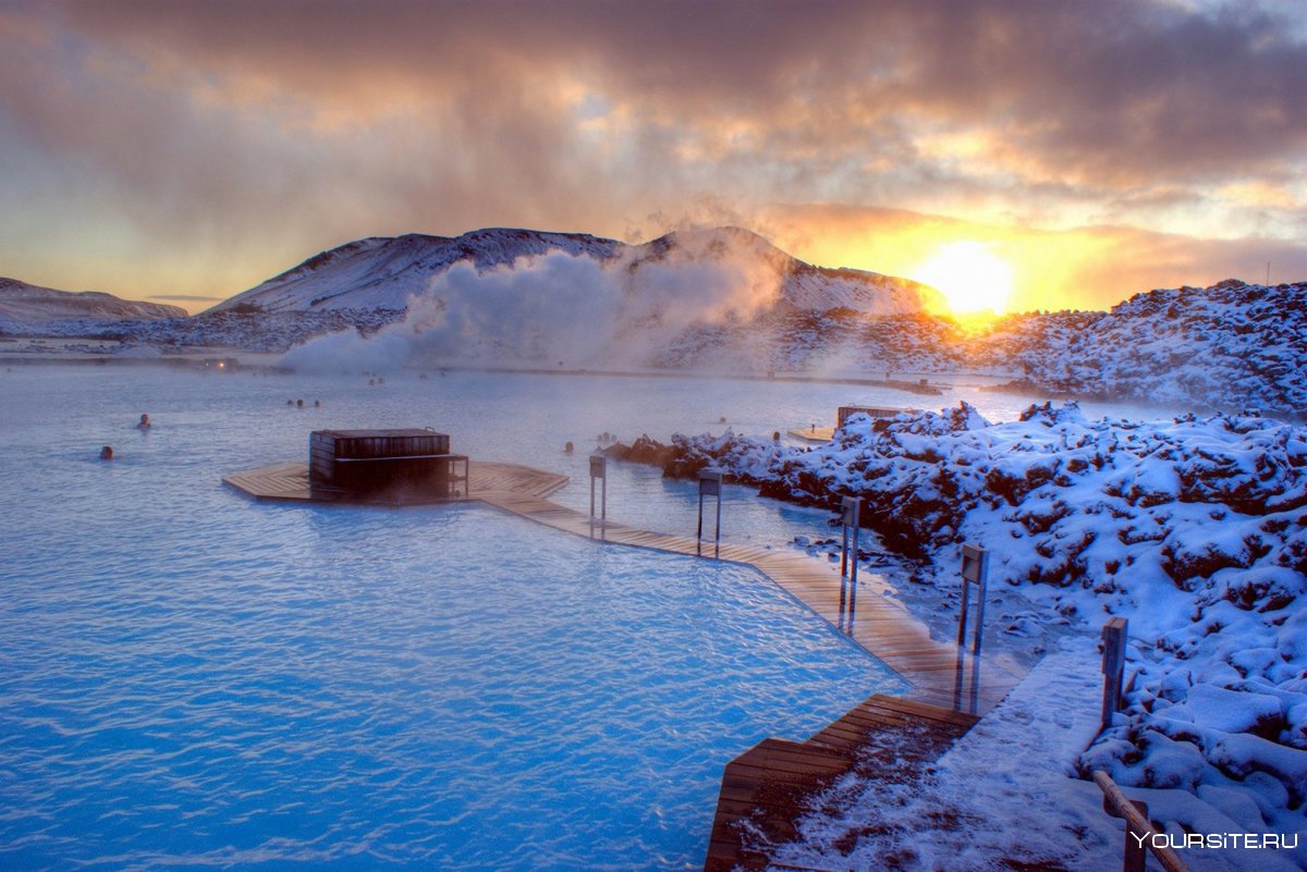Геотермальный курорт голубая Лагуна, Исландия