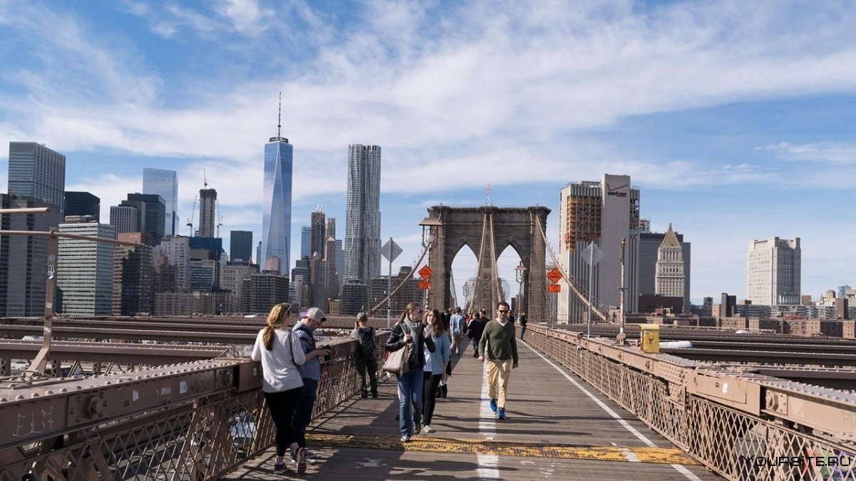 Нью-Йорк Сити Манхэттен мост