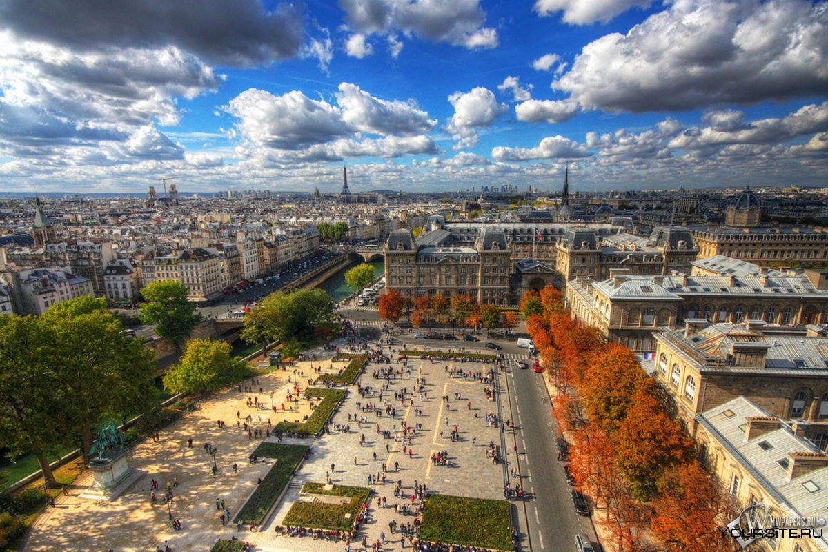 Париж Франция панорама