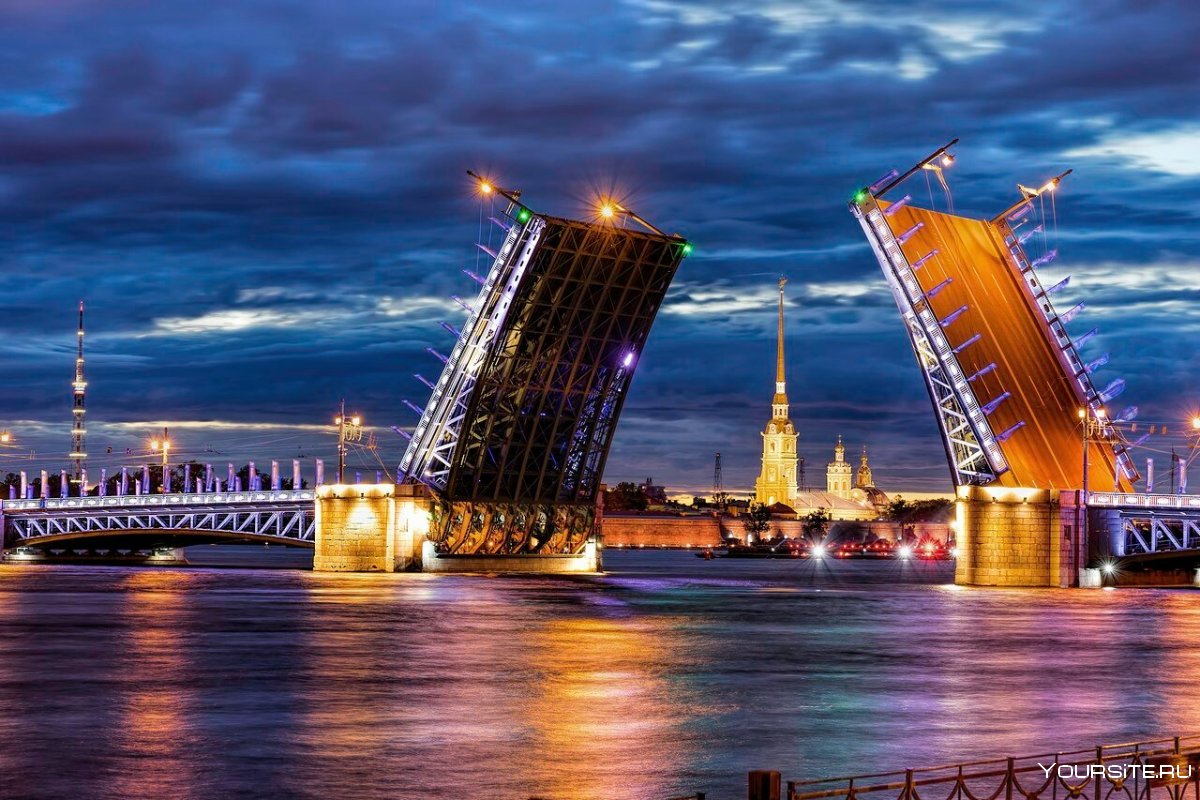 Санкт-Петербург белые ночи мосты