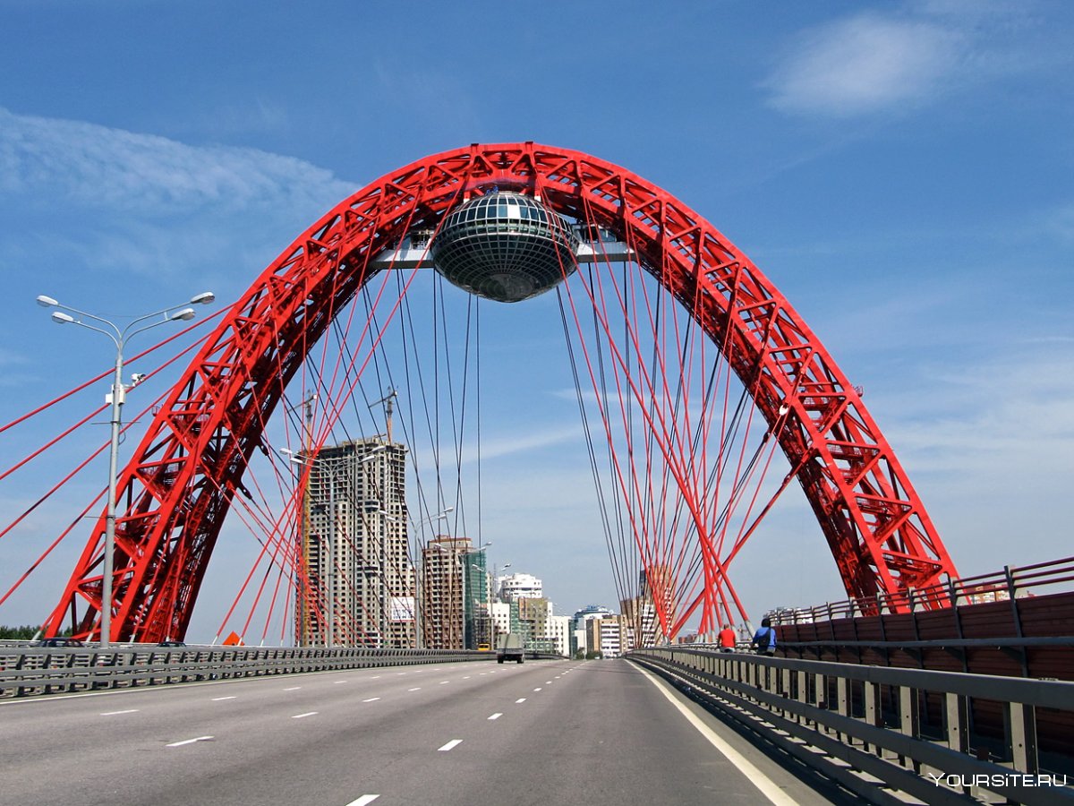 Красный мост в Серебряном Бору