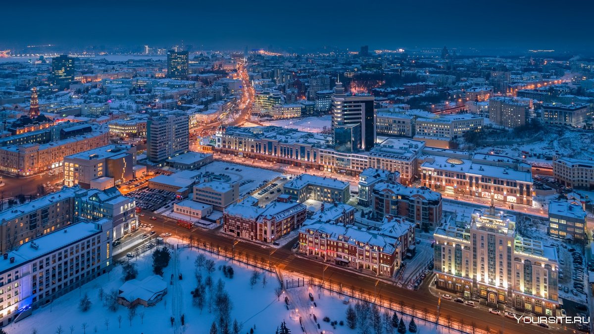 Казань центр зимой
