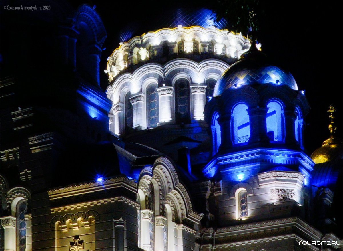 Вознесенский собор Новочеркасск ночной