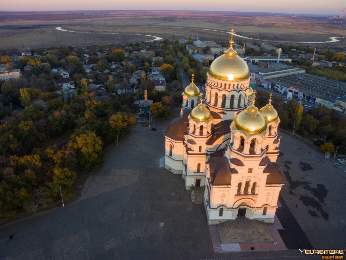 Вознесенский храм в Новочеркасске вид сверху