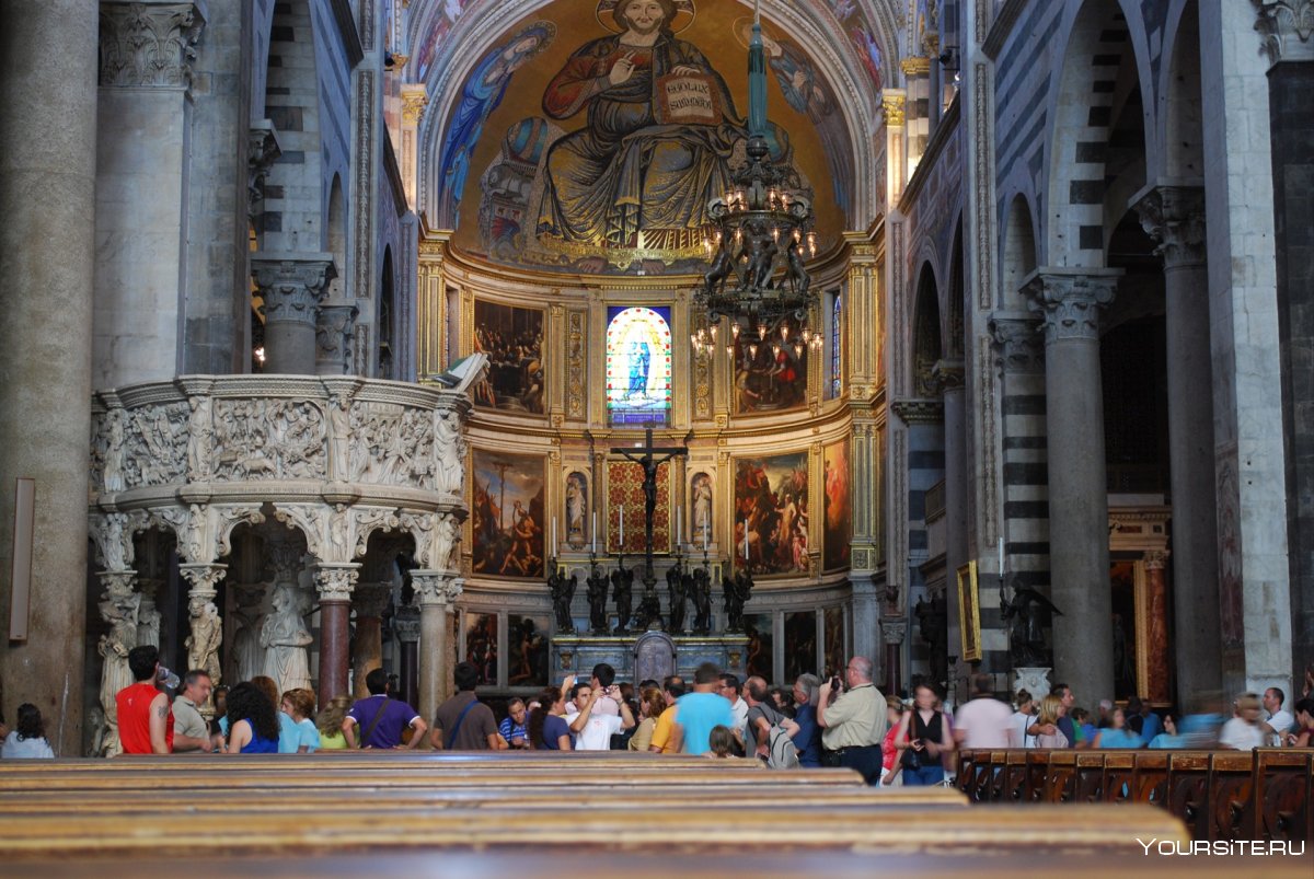 Пизанский собор Италия внутри