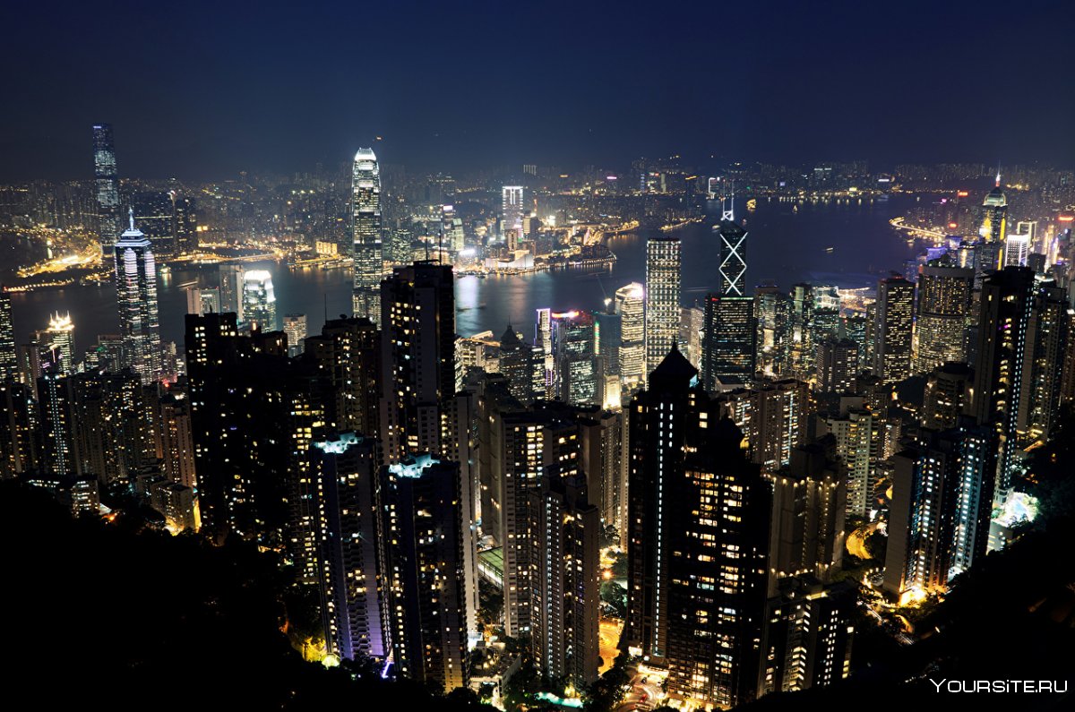 Мегаполис Китая Гонконг
