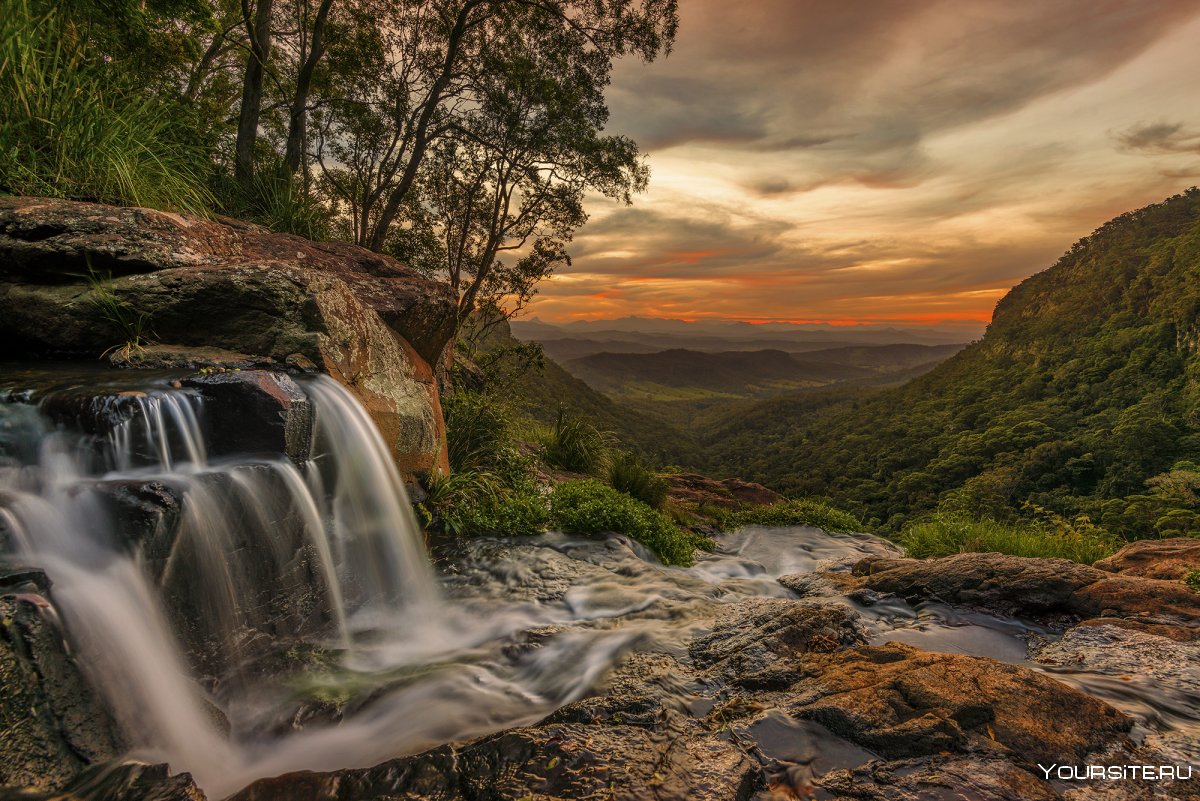 Национальный парк Ламингтон Австралия водопады