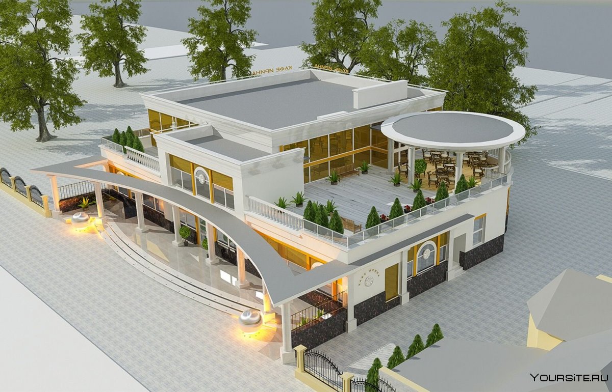 Проекты здания кафе