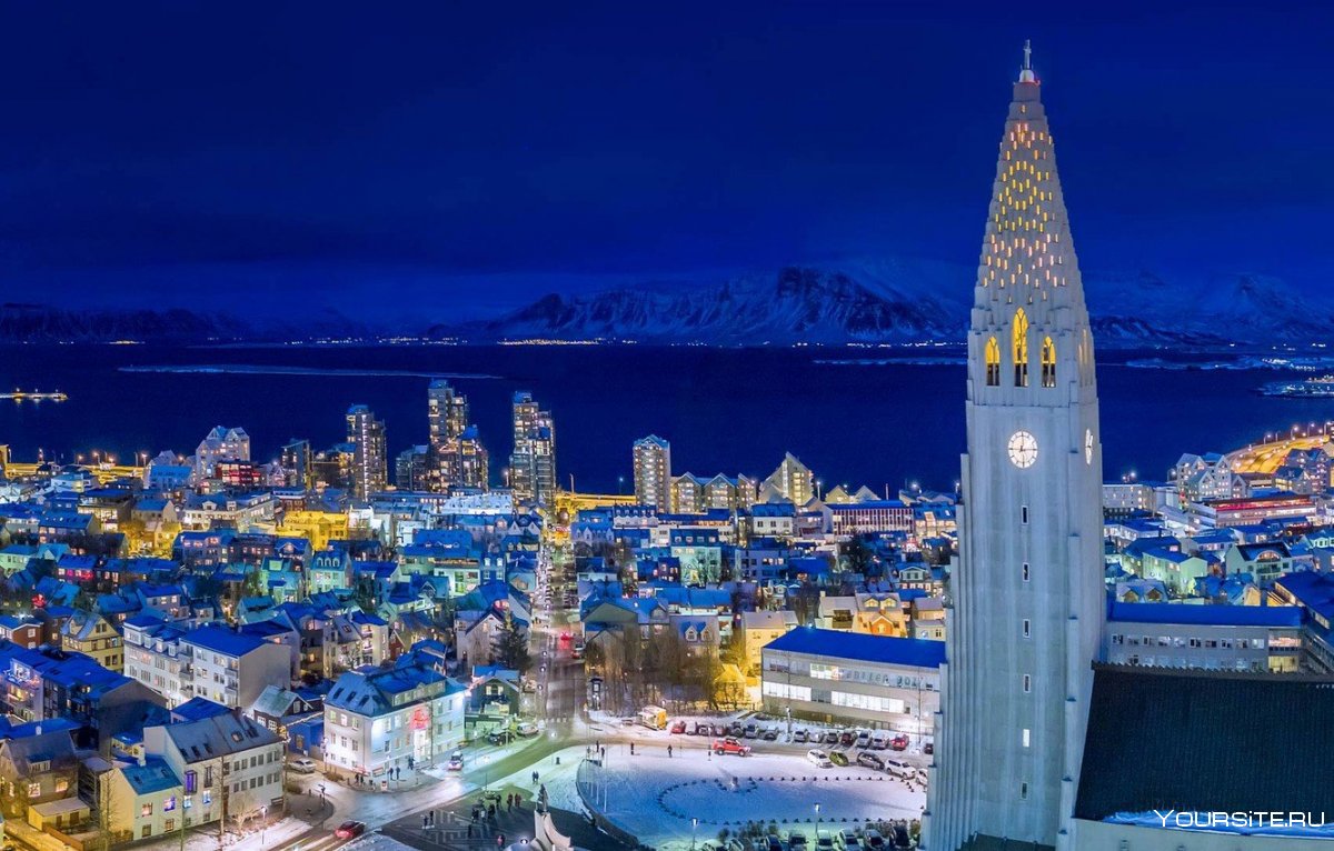 Исландия, Рейкьявик, центр города: