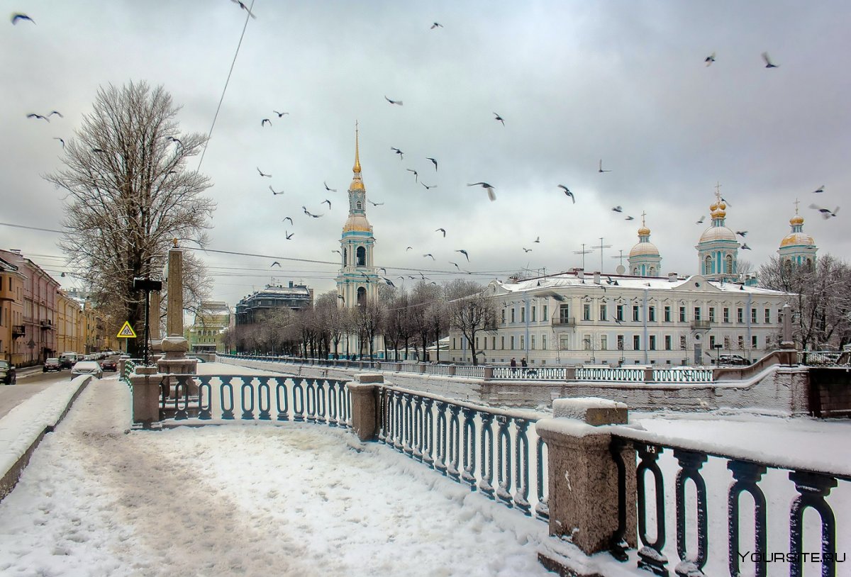 Никольский собор Петербург зима
