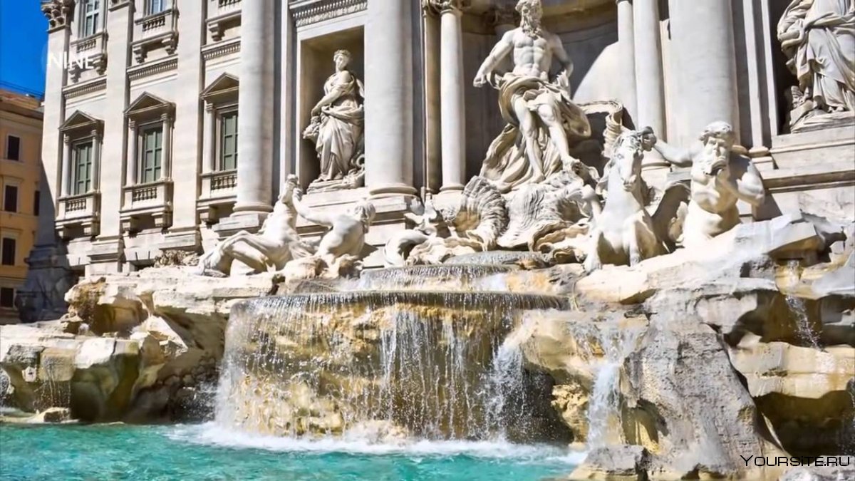 Достопримечательности Рима фонтан Треви