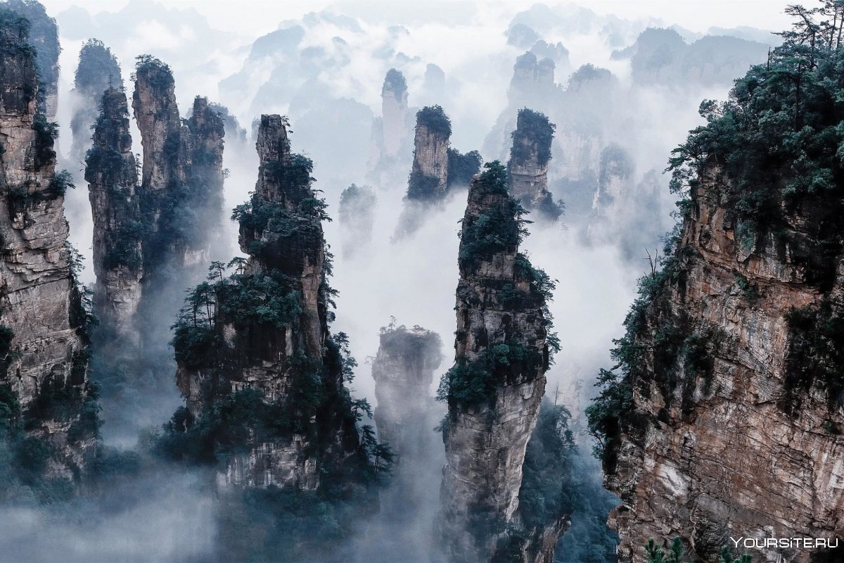 Национальный парк "гора Тяньмэнь", Китай