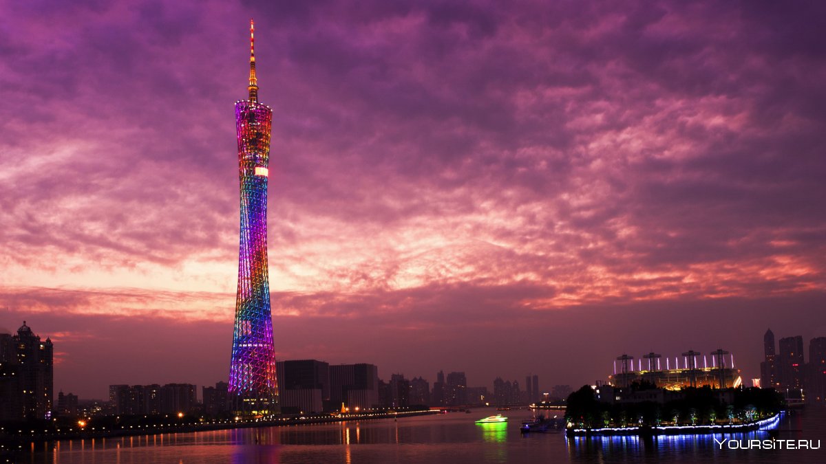 Башня Гуанчжоу в Китае
