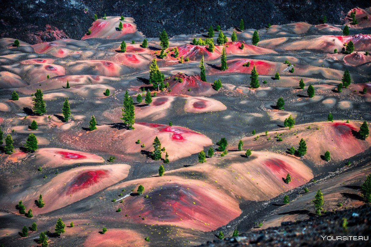 Окрашенные дюны, национальный парк Лассен-Волканик, США