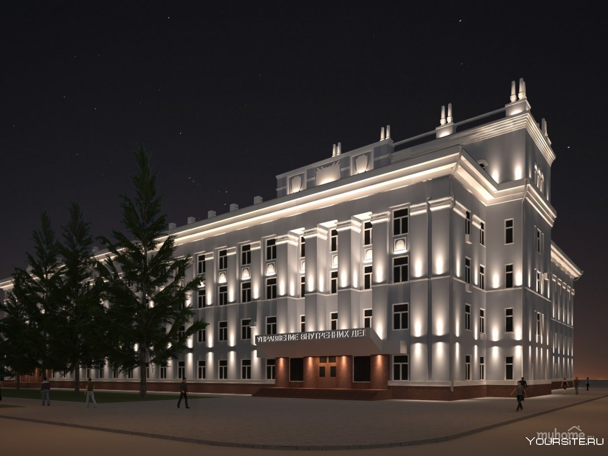 Ночные здания Саранск