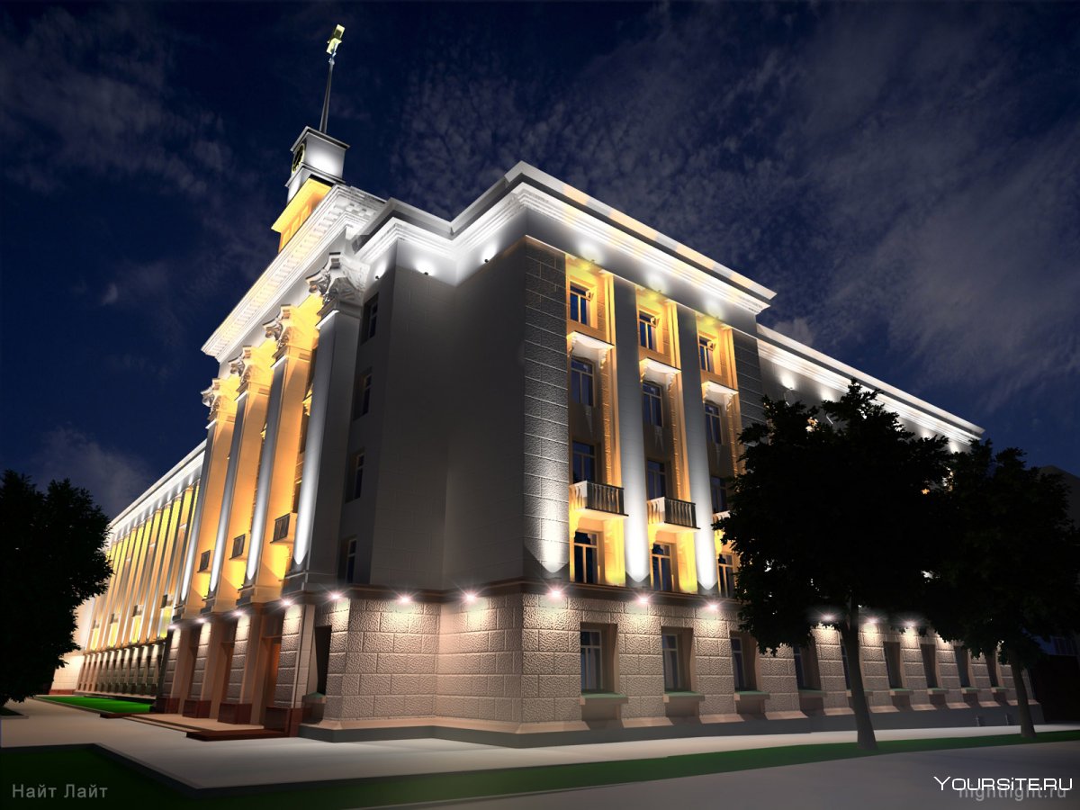 Подсветка фасада Симферополь Зои Жильцовой