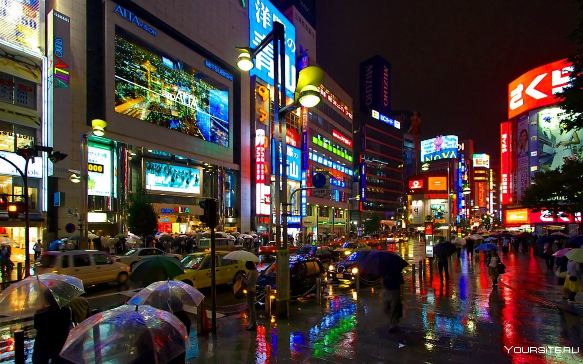 Япония ночной Токио
