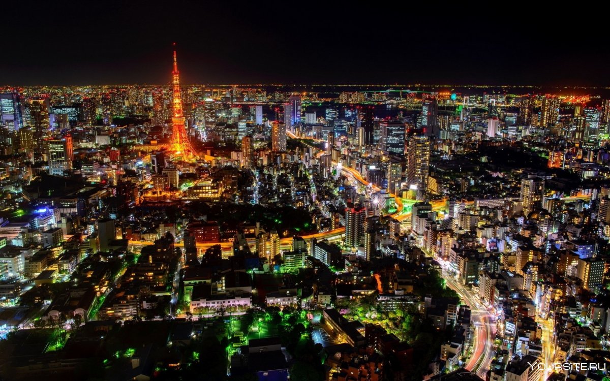 Япония ночной Токио