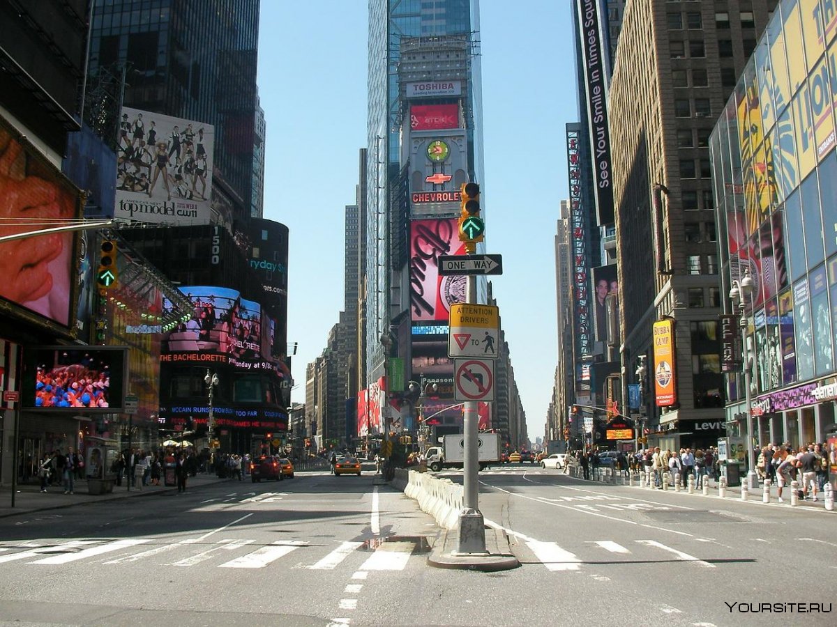 Площадь Таймс-сквер в Нью-Йорке
