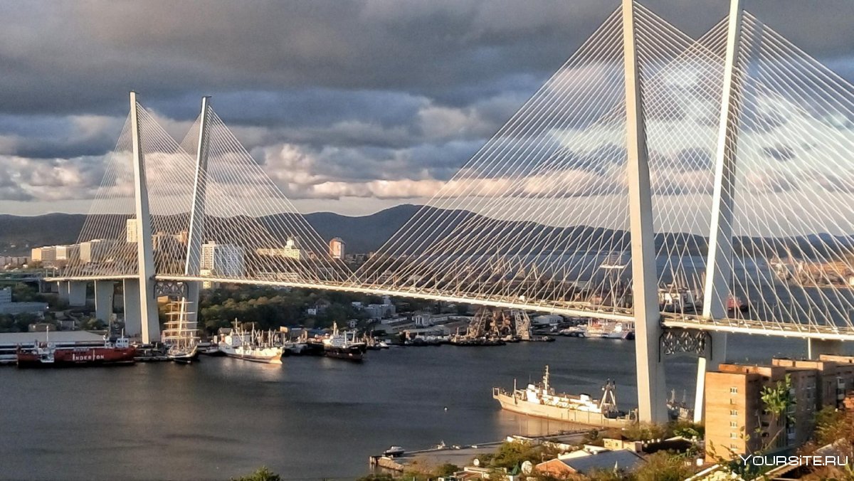 Мост золотой Рог Владивосток
