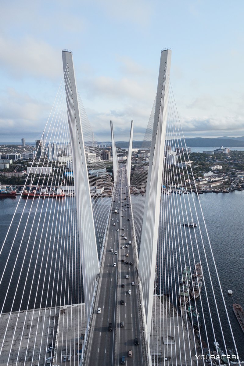 Вантовый мост Владивосток золотой Рог