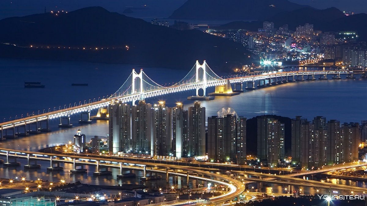 Южная Корея мост Кванан