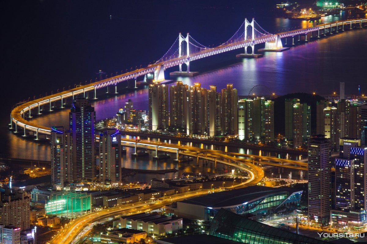 Южная Корея мост Бусан