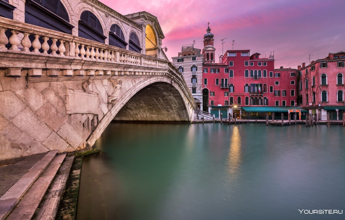 Мост Риальто Венеция панорама