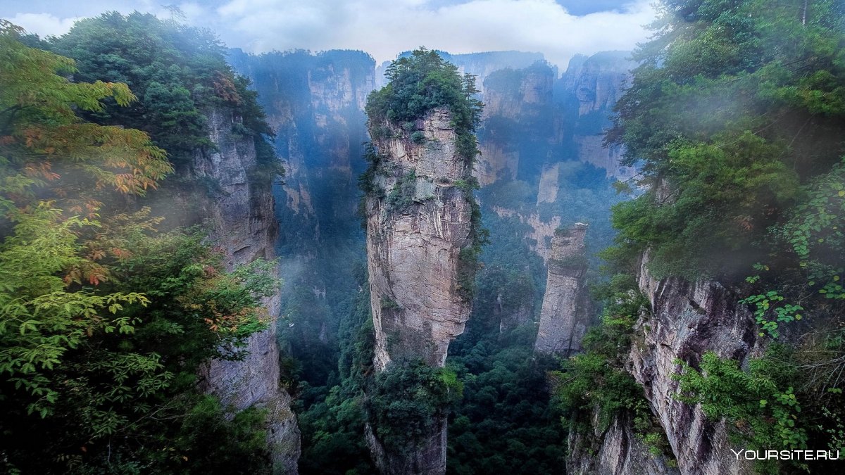 Горы аватара Китай национальный парк Чжанцзяцзе
