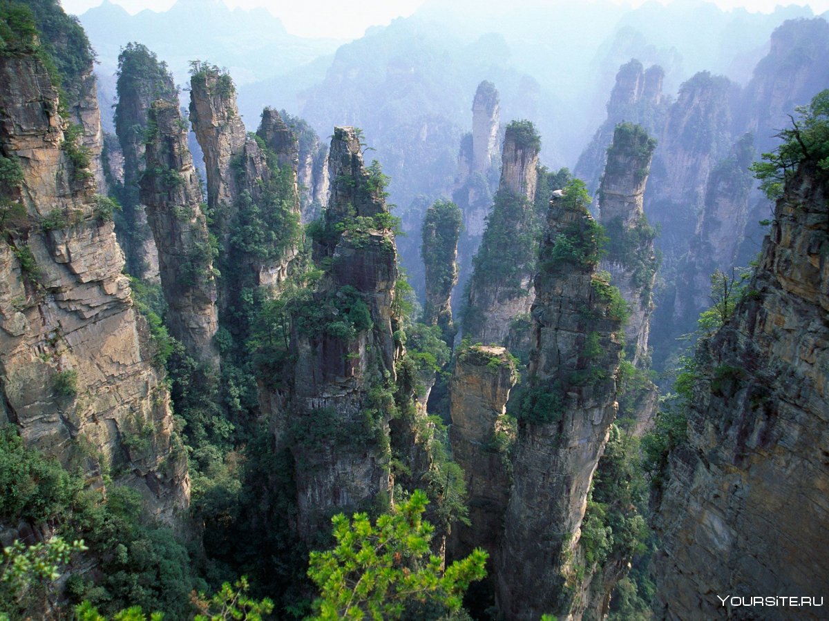 Национальный парк "гора Тяньмэнь", Китай