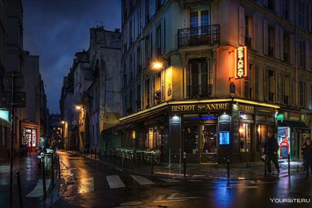 Франция Париж улочки