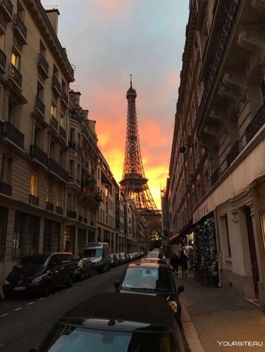 Франция Париж улочки