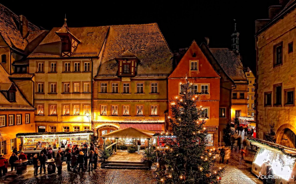 Ротенбург-на-Таубере Германия зимой