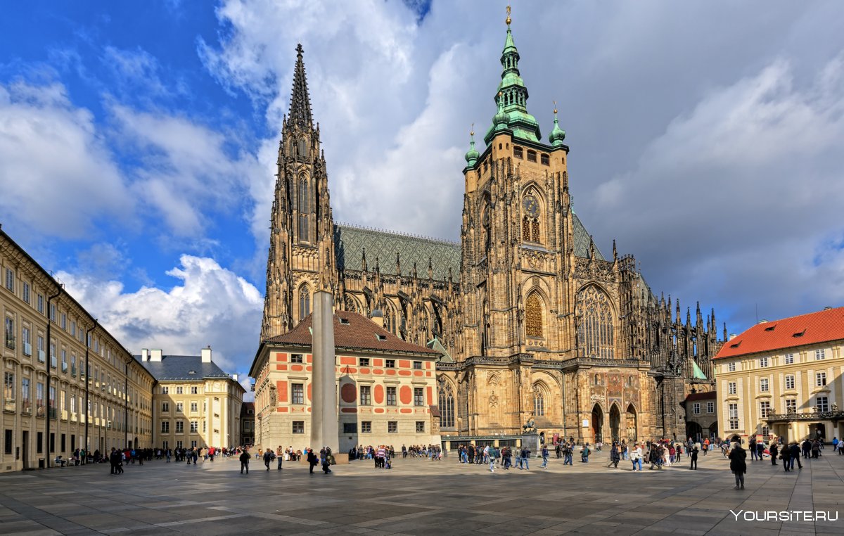 Собор Святого Вита Прага во весь рост