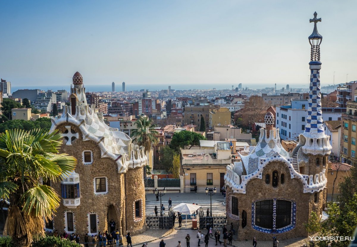 Испания архитектура Барселона парк Гауди