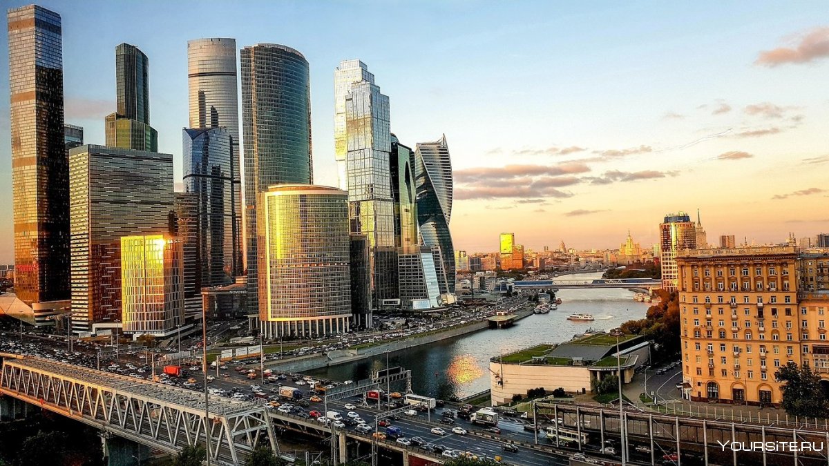 Панорама города Москва Сити