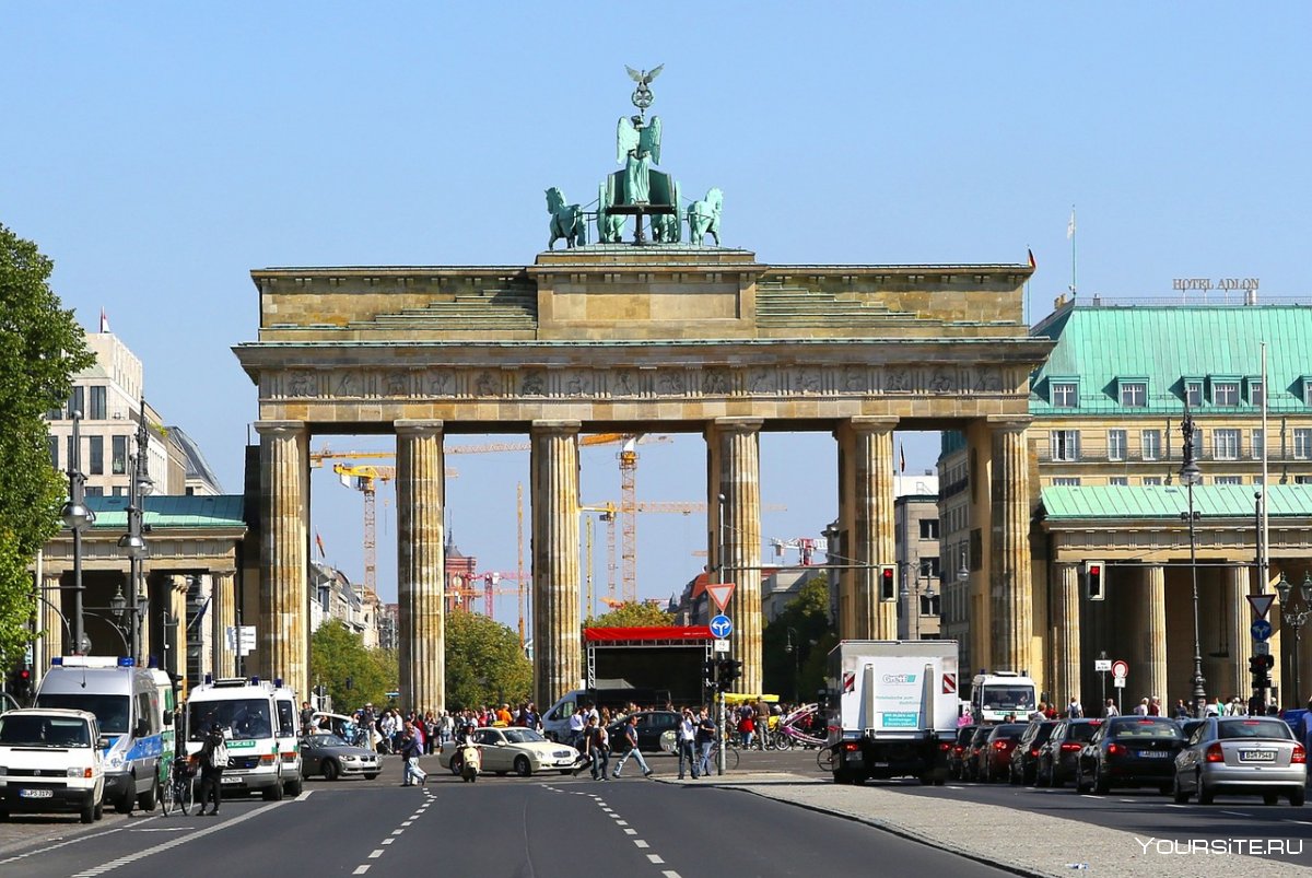 Германия Берлин достопримечательности Бранденбургские ворота