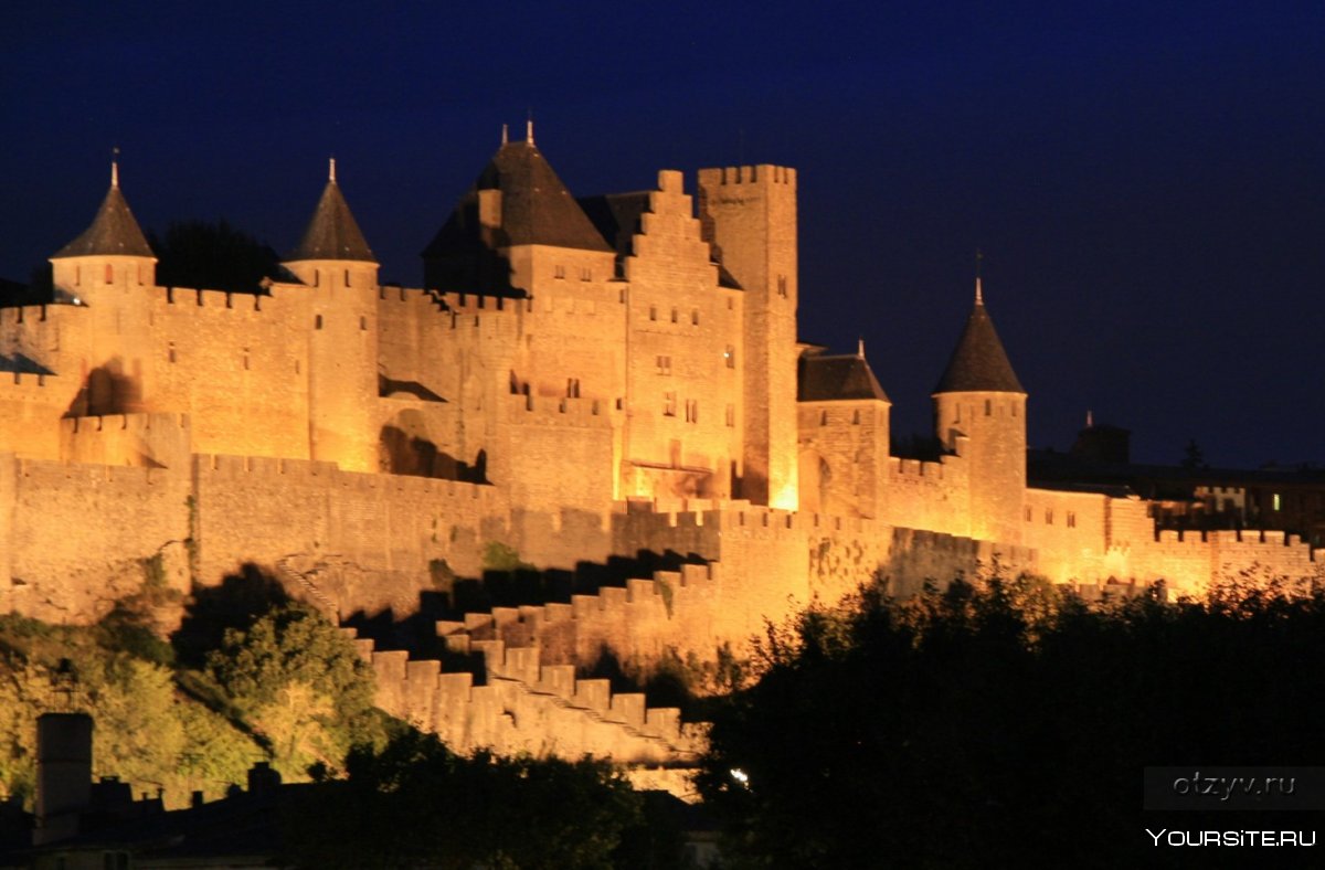 Город крепость Франция Рыцари Carcassonne (Aude)