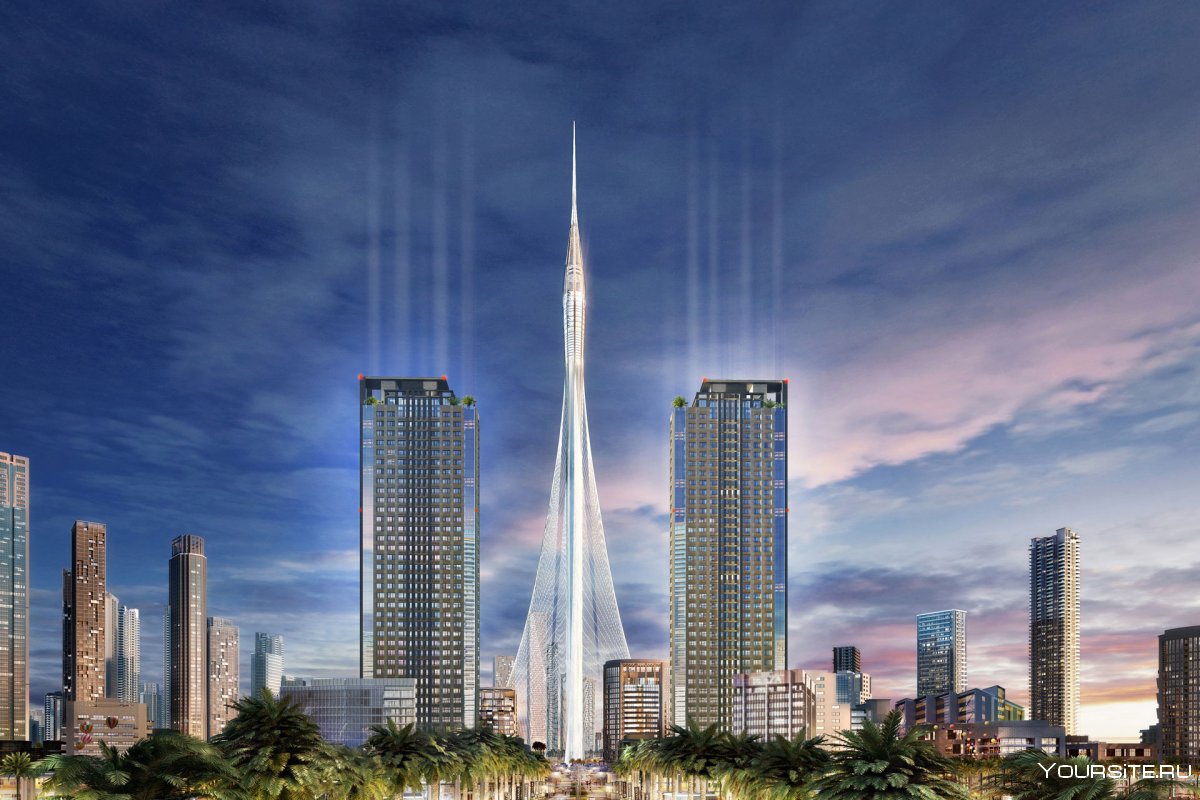 Башня в Дубай-крик Харбор