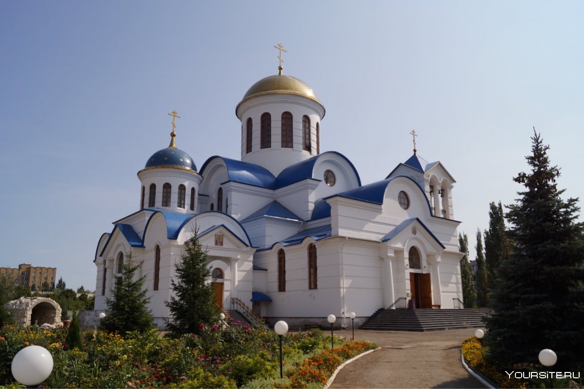 Тольятти собор Преображенского с высоты