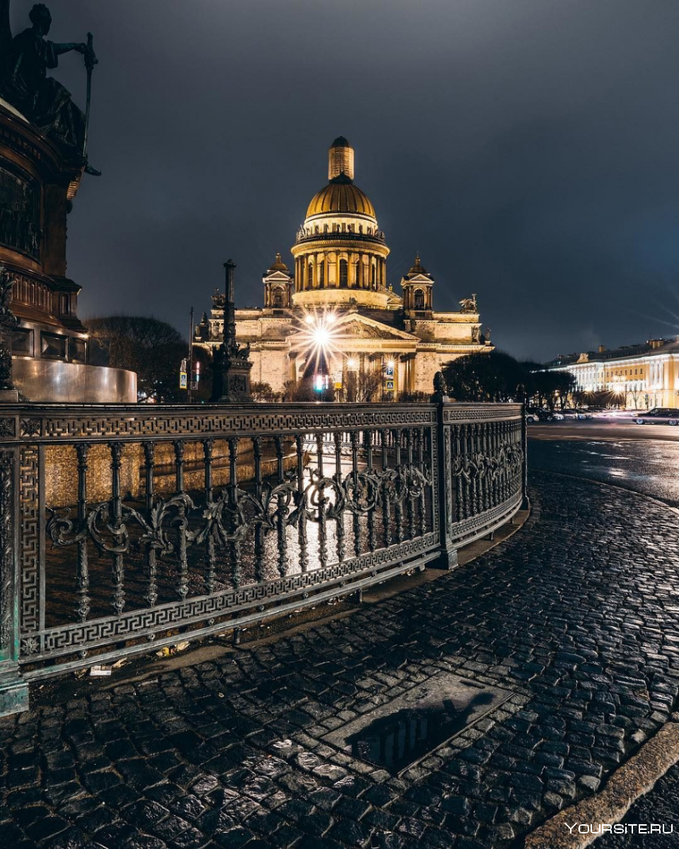 Ночной Петербург Исаакиевский собор