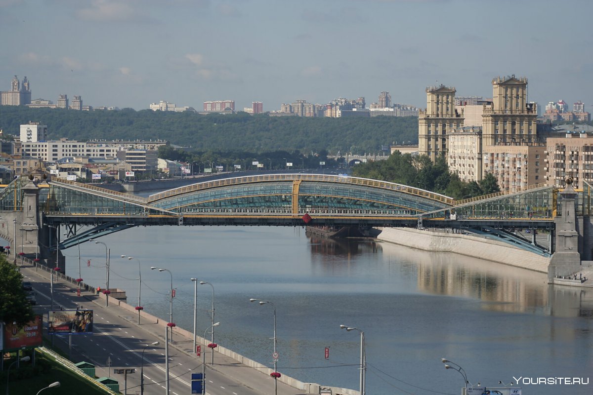 Мост Богдана Хмельницкого вид сверху