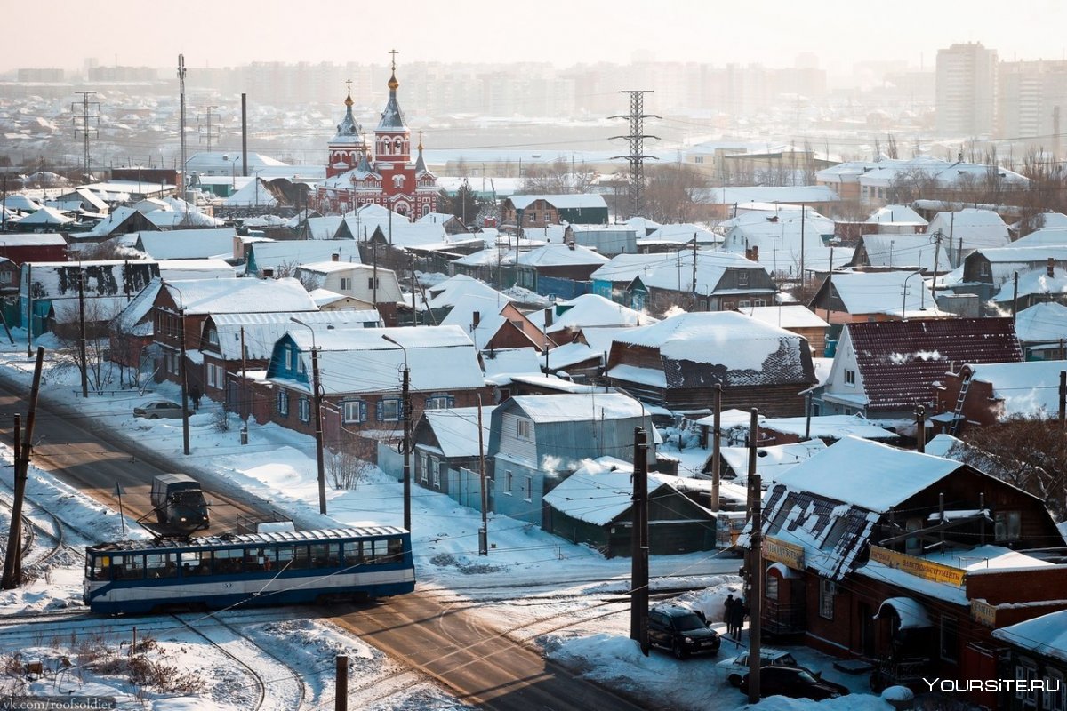 Сибирь зимой город