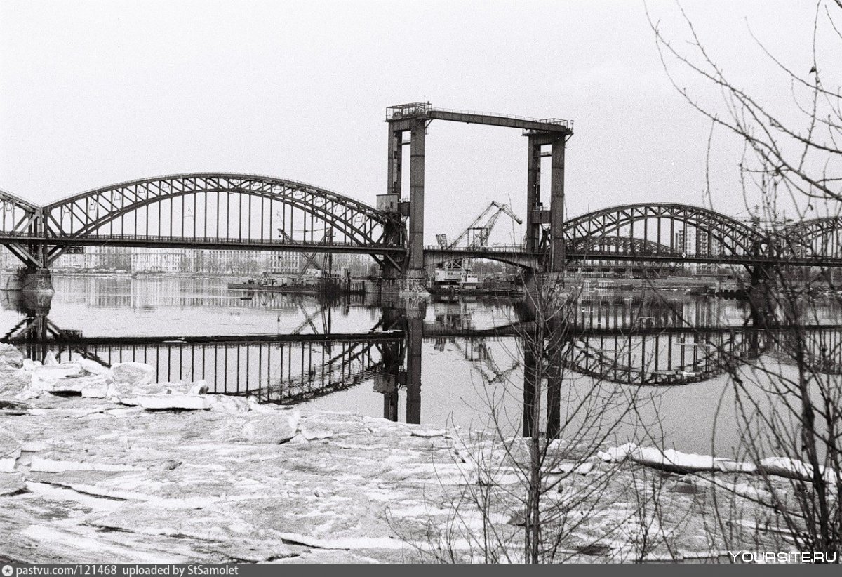 Финляндский Железнодорожный мост до реконструкции