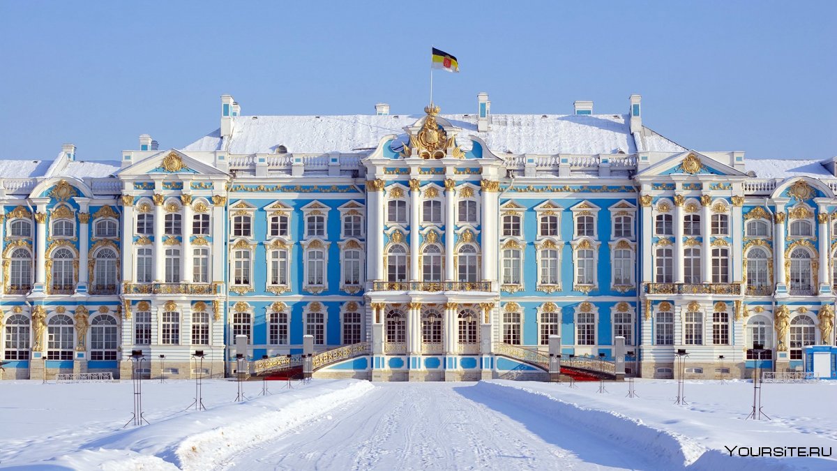 Питер Екатерининский дворец зимой
