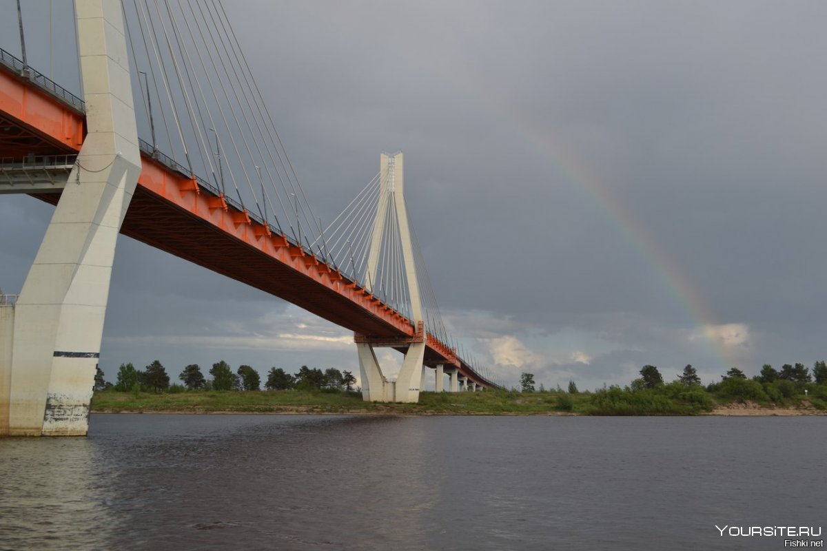 Мост через реку оку в Муроме