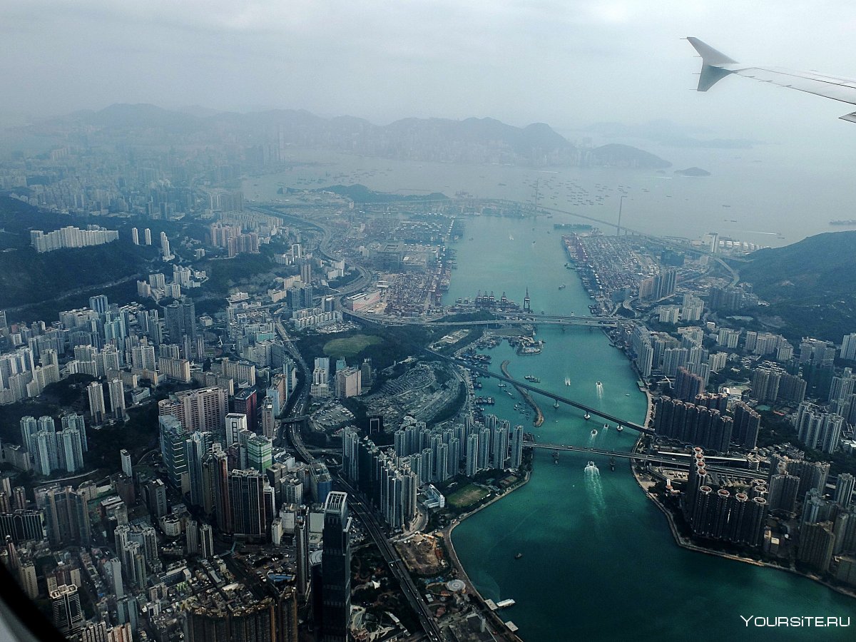 Гонконг вид с птичьего полета